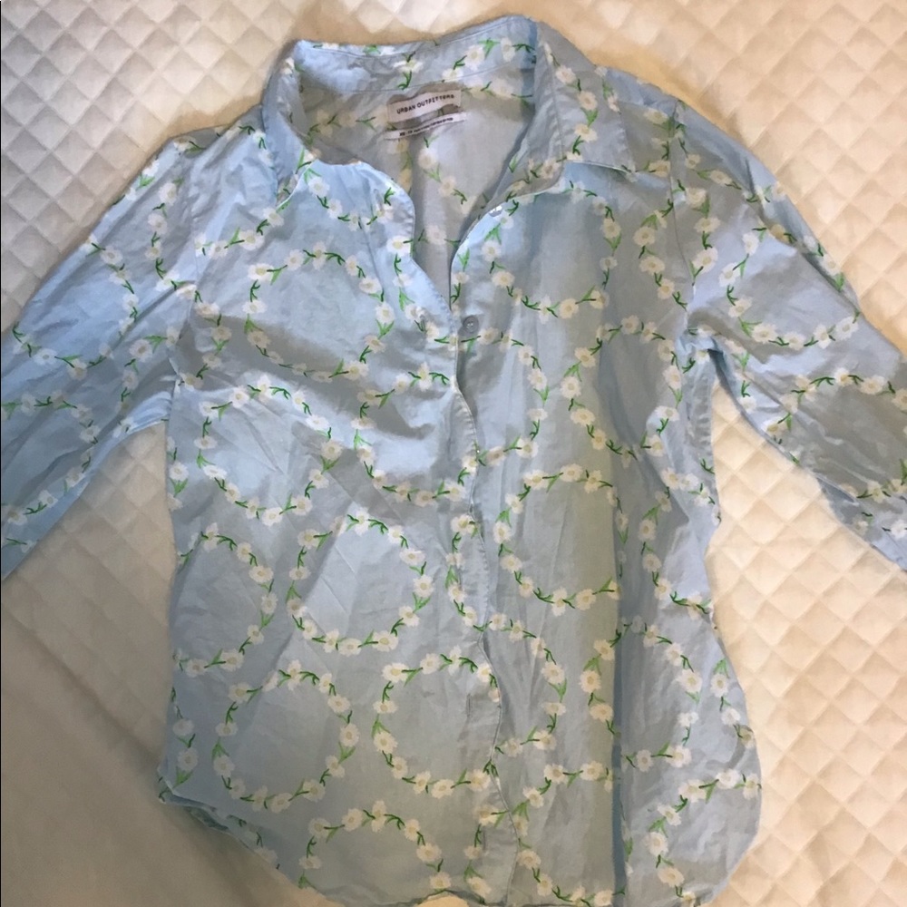 Urban outfitters flower button up